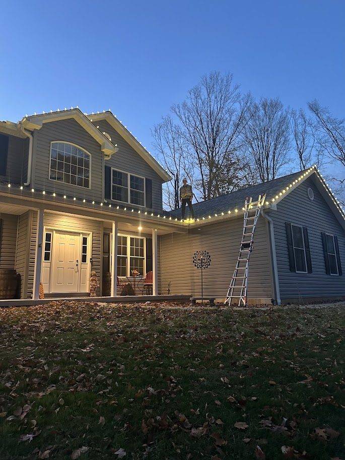 Christmas Light Installs in progress