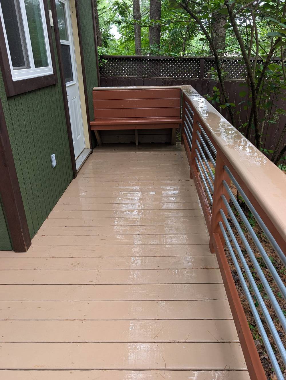 Deck cleaning wood restoration